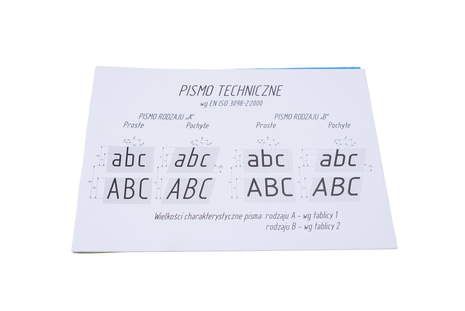 Blok A4 do pisma technicznego prostego typu A Kreska